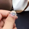 Cluster Rings Recommend: Crackling Moissanite Gemstone Ring For Women Jewelry Gift Real 925 Silver Shiny Better Than Diamond Engagement