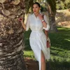 2023 Chic and Elegant Woman Dress Cheap Dresses With Robe Summer Dress Women Formal Party Casual Women's White