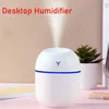 Humidifiers New Mini 220ML Air Humidifier USB Aroma Essential Diffuser Humidificador for Home Car Office with LED Night Lamp Freshner