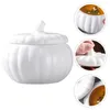 Dinnerware Sets Pumpkin Soup Cup Noodle Bowl Lid Bowls Lids Ceramic Condiment Container Pot Porcelain