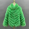 Women 'Blends Missjanefur Fur Coat Reversible Fashion Real Real Two Way Luxury Soft Wholesale Warm Winter Jackets 230615