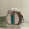 Ophidia yuvarlak omuz çantası kadın çanta çanta tasarımcısı boite chapeau çanta klasik mektuplar crossbody ile hediye kutusu