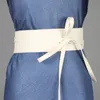 Otros accesorios de moda Primavera Otoño Mujeres Cinturón para vestido Moda Color metálico Suave imitación de cuero Cinturón ancho Self Tie Wrap Cintura Vestido 230615