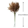 Getrocknete Blumen 6 teil/los Hohe Qualität Kunststoff Künstliche Hause Zimmer Herbst Deocration Hochzeit Bouquet Decor Zubehör Kaffee Gefälschte Blume