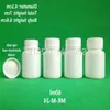 FreeShip 50pcs 60ml 60cc 60g blanc en plastique médecine comprimé bouteilles de pilules bolus large bouche emballage bouteille de pilules, joint de bouchon à vis Hsqwf
