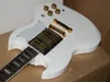 Ny anpassad White Mahogny 3 Pickups Electric Guitar Chinese Guitar Free Frakt (Acceptera alla anpassade färger)