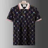 Camisa pólo de verão Itália designer de algodão roupas masculinas polo moda casual negócios esportes cobra impressão abelha bordado t camisas masculinas de rua alta camisas polo