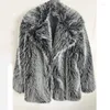 Women's Fur ZXRYXGS 2023 Autumn And Winter Coat Fashion Jacket Women's Clothing Suit Warm Mid Length Imitation