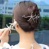 Fashion Rhinestone Starfish Coiled Hair Clip Twist Clip Frog Buckle A Word Clip Hair Grip Clip Female Hair Accessories