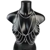 Łańcuchy brzucha łańcuch ciała seksowna biżuteria modowa klatki piersiowej dla kobiet bikini sukienka Sweter Akcesoria stanika para gier Prezent 230614