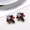 Ear Cuff LUBOV Colorful Crystal Opal Stone Women Piercing Earrings Inlaid Metal Stud Girls Christmas Gift Jewelry 230614