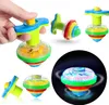 Spinning Top Light Up For Kids Toys z migającą zabawną imprezą urodzinową Favors Favors Classroom Blow in the Dark 230615