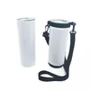 Sublimation Blank Drinkware Handle 20oz Tumbler Tote Diving Cloth Neoprene Bottle Sleeves With Adjustable Strap Water Cups Carrier Sleeve Covers 97QH