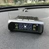 Güneş TPMS Araç Lastik Basınç Alarm Monitör Sistemi 4 Tekerlek İç Harici Lastik Sensörü Sıcaklığı