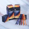 Crayons 121824364872 Couleurs Crayon de couleur grasse Artistique Brosse à plomb Croquis Crayons de bois Ensemble Peint à la main Fourniture de dessin scolaire 230614