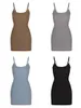 Vestidos de grife casuais básicos Vestido feminino sem mangas Bandage Bodycon Dress Backless Vestido casual de verão Preto ombro a ombro Festa