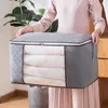 Worki do przechowywania kołdrę koc poduszka składana bez tkanej torby odzieżowej przenośna organizator pudełko szafa odporna na zamek błyskawiczny plus rozmiar
