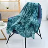 Blanket Thickened Double Layer Throw Blanket Tie-dye Fuzzy Furry Plush Comfy Sherpa Shaggy Throws and Blanket Couch Sofa Bed Qulit Cover R230615