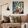 Abstract Wall Art Magic of Music Handmade Oil Painting Canvas Artwork Contemporary Home Decor