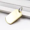 قلادات قلادة Gokadima 29mm 16mm الموضة 2023 Gold Color Small Dog Tag Wholesale WJP01