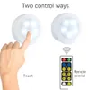Dimble Touch Sensor LED under skåp Ljus Varma dubbla färgpucklampor Stäng garderob Kök nattljus