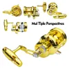 BAITCASTING REELS PROBEROS JIGGING VÄNSTER HÖGER HJÄLTAVERSAGNING ALUMINIUM CNC Maskinbearbetat ihåligt fiske 5.7 1 High Speed ​​230614