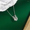 Chains 925 Sterling Silver Necklace Pendant For Women Christmas Elk High Quality Jewelry