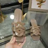 High Heels Luxury Red Sandals Leather Wedding Party Top Designer Women's Dress Shoes Ladies Flat Shoes Outdoor Beach Slippers.