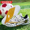 Turnschuhe YISHEN Fußballschuhe Kinder Fußball TFFG Stollen Gras Training Sportschuhe Trend Sneaker für Jungen Chaussures De 230615