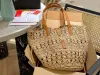 23ylsy New Beach Bag Nasual Rattan TOPRAMER TOTES مصمم WIRCER WIVER WINGER LITERS SUMMERBEACH BALI Straw Bags Lady Travel Big Basket