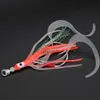 Ami da pesca AS 10 pz / lotto Glow Assist Ganci con gonne di calamari Lumious Slow Jig Gonna in silicone Amo da pesca Accessori per la pesca in mare 230614