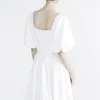 Wedding Dress Vintage Satin Half-Sleeve Dresses Off The Shoulder A-line Lace-up Sash Bride Gowns Boho Vestido De Noiva