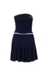 Женские танки pdylzwzy vestido corto sin tirantes para mujer con volantes fiesta azul m