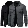 Men's Sweaters Knitted Sweater Jacket Warm and Thicker In Winter Long Sleeve Cardigan Wool Lapel Workwear Outer 230615