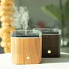 Luftfuktare 200 ml USB Electric Arom Diffuser Essential Air Firidifier för Home Room Wood Grain Ultrasonic Cool Mist