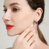 Ear Cuff Kuololit Tanzanite Gemstone Clip Earrings for Women Solid 925 Sterling Silver Engagement Created Gemstone örhängen Fina smycken 230614