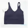 Lijn tank Classic Popular Fitness Bra Butter Soft Women Sport Tank Gym Crop Yoga Vest Back Schokbestendig met verwijderbare borstkussengroothandel