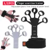 Hand Grips 12pc Finger Gripper Patients Strengthener Guitar Flexion And Extension Training Device 6 Resistant Strength Trainer 230614