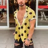 Männer Casual Hemden Mode Männer Polka Dot Shorts Ärmel Hemden Strand Hawaii Casual Revers Taste Sommer Bluse Männlich Streetwear Camisas hombre S-3XL 230615