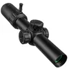 FIRE WOLF HD 1-6X24 Mira de vidro gravado Mira óptica de campo amplo Infravermelho Compact Hunting Scope Tactical Rifle Scope