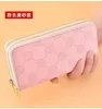 Wallets Woman's Wallet Ladies Fashion Matte Long Double Zipper Hand Strap Card Large-capacity Mobile Phone Bag Pattern Lattice 883