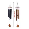 Garden Decorations 28 In Large Wind Chimes Outdoor Sympathy Wind Chime with 6 Aluminum Tubes Tuned Soothing Melody Memorial Wind Chimes 230614