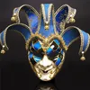 Party Masks Joker Crack Mask for Women Men Carnival Christmas Holiday Party Painted Venetian Face Masks 230614