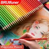 Pencils Brutfuner 72120160180260 Professional Oil Color Pencil Soft Core Watercolor Colored Pencils Set Drawing School Art Supplies 230614