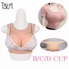 Форма груди tgirl подделывает фальшивые сиськи Sissy Big Tit Cosplay Silicone с круглой шеей трансгендерной Dragqueen Crossdresser 230614