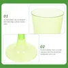 Wine Glasses 20 Pcs Disposable Champagne Flutes Plastic Goblet Cup Water Cups Whiskey Glasses Baking 230614