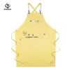 Aprons Four Seasons Canvas Work Apron Denim Barber Garden Coffee Lady Barbecue Kitchen Utensils Accessories Male Waiter Uniforms 230614