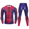 Men's Tracksuits Compression Men's Sports Suit Quick-drying Running 3D Printed High-quality Jogging Training Fitness Sportswear