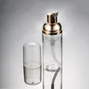 Empty Plastic PET Travel Foamer Bottles Hand Wash Soap Mousse Cream Dispenser Bubbling Bottle 30ml/50ml Clear/White Gold Pump Xukgu