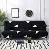 Chair Covers black geometric folding sofa bed cover sofa covers spandex stretchdouble seat cover slipcovers for living room geometric print 230614